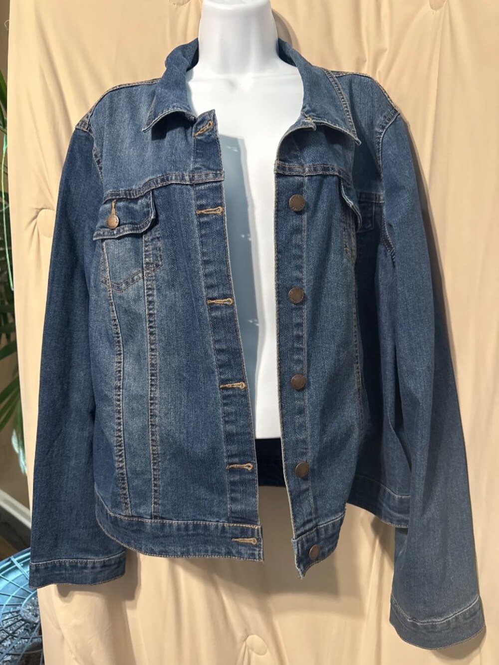 Vintage Beta House Denim Jacket Dark Wash 2XL